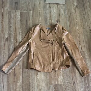 Vince Light Brown Leather Jacket